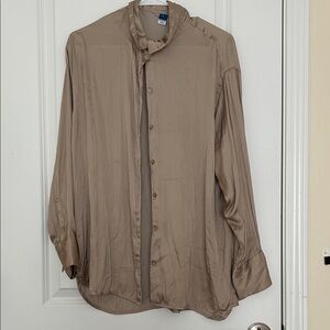 Women’s champagne Button-Up shirt